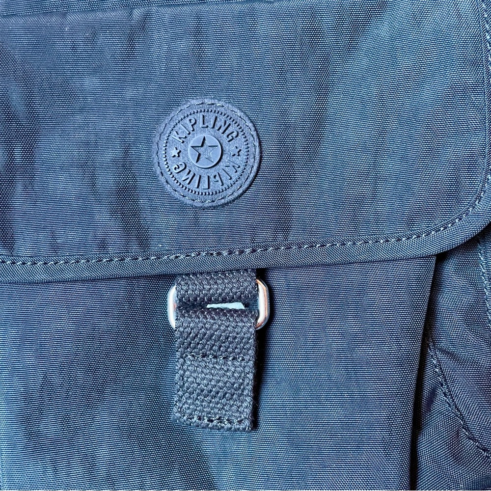 Kipling Navy Blue Nylon Tote with Front Flap - Picture 4 of 13